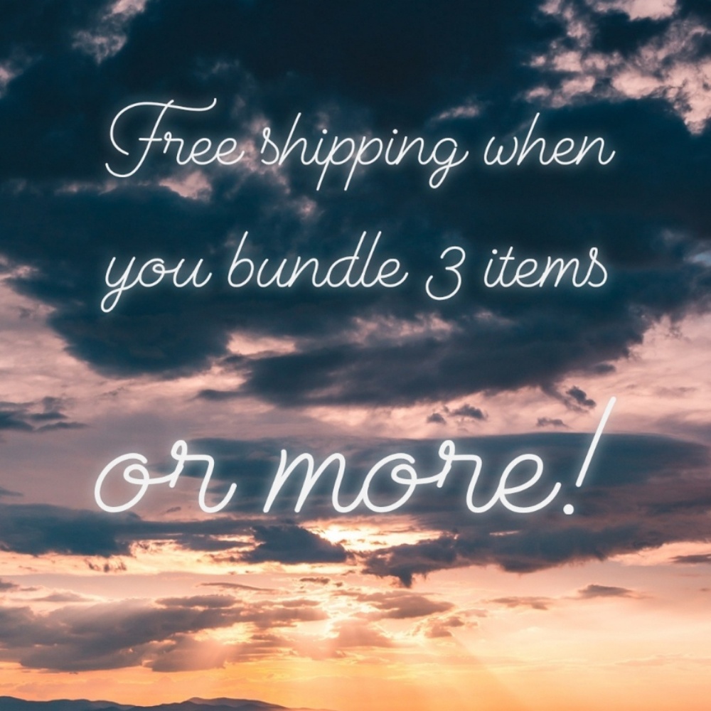Free shipping on 3 or more items!